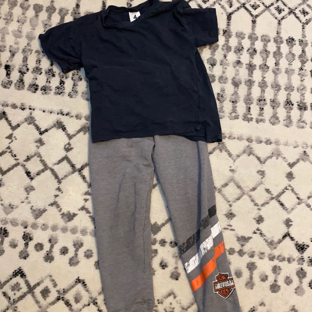Harley Davidson Toddler Joggers & StemNordstromTee